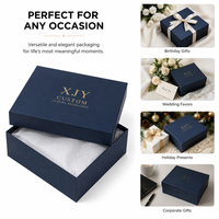 Boîte cadeau en carton recyclable de luxe personnalisée XJY avec couvercle et base amovibles, boîte d'emballage au design personnalisé pour cadeaux haut de gamme