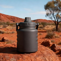 Bouteille d'eau isotherme en acier inoxydable de 1,2 L, anti-fuite, thermos pour le camping, les voyages, les cadeaux d'affaires