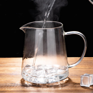 Jarra de té de vidrio transparente, cuerpo recto, gran capacidad, para la ceremonia del té, taza de preparación de té - Product Image 2