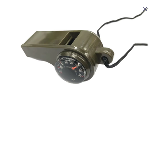 EDC-silbato <span class=keywords><strong>3</strong></span> en 1 para exteriores con brújula y termómetro, silbato de supervivencia, salvavidas, emergencia, alta frecuencia - Product Image 1