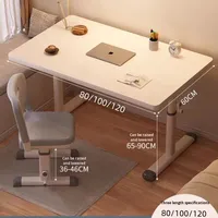 Bureau d'apprentissage réglable pour étudiants, table d'écriture à usage domestique, poste de travail informatique de bureau simple, ensemble de chaises pour étudiants