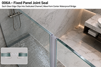 Joint d'étanchéité moderne pour porte de douche en verre PVC, en caoutchouc, étanche, fixe au verre, insonorisant, anti-poussière et anti-insectes