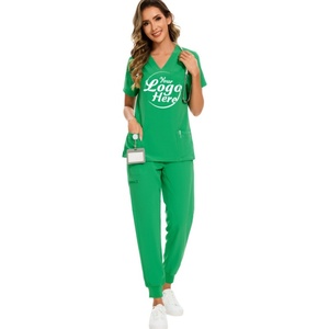 Ensemble de blouses médicales pour femmes - Uniformes naturels pour femmes, ensemble de blouses médicales extensibles et confortables avec tailles régulières et petites - Product Image 1