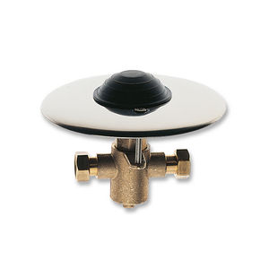 Robinet de sol chromé, longueur 21,5 cm, largeur 15,5 cm, hauteur 6,2 cm, robinet de douche pour salle de bain - Product Image 1