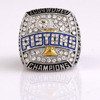 Bague de championnat de basket-ball des Detroit Pistons 2004, mode européenne et américaine, unisexe, plaquée or, avec cristaux en strass