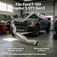 Tuyaux d'échappement modifiés de haute qualité avec bouclier thermique pour Ford F-150 Raptor 3.5TT Gen3, améliore la puissance du bi-turbo sur toutes les gammes de vitesses