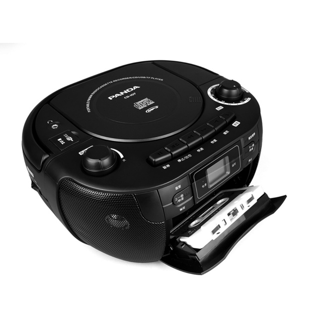 New Design Retro Portable LCD Display Cassette AM/FM Radio CD Boombox Speaker