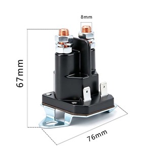 <span class=keywords><strong>Relais</strong></span> de démarreur 12V avec bobine en laiton et contacts argentés 89-96158T, <span class=keywords><strong>relais</strong></span> de <span class=keywords><strong>tondeuse</strong></span> à gazon 12V avec bobine en laiton - Product Image 2