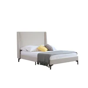 Modern Home Furniture Wooden Beds Bedroom Frame Full Size Name Comfy Bed Set Queen Up-holstered Beds