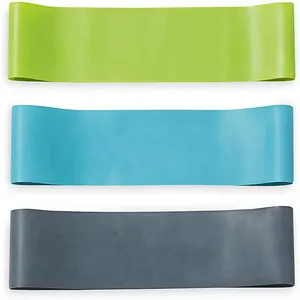 100% natural latex Gradient Elastic Yoga Belt Elastic Resistance Loop Bands For Fitness Exercise se kits of 3 for legs booty