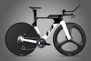 Vélo de route <span class=keywords><strong>TWITTER</strong></span> T3 Racing 700c 24 vitesses en fibre de carbone avec roues à 3 rayons à l'avant et roues à disque en carbone à l'arrière - Product Image 3