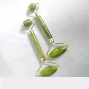 Rouleau de massage en jade naturel pour le visage, le corps, le dos, les pieds, rouleau de massage facial anti-rides, double extrémité, pierre de jade Gua Sha - Product Image 6