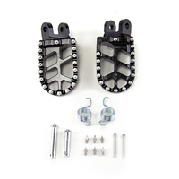 Pedal kaki motor, untuk Honda XR250/400/600R Kawasaki KLX250 off-road aksesoris modifikasi aluminium Aloi