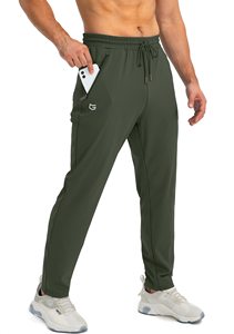 Pantalon de golf avec logo personnalisé Pantalon de jogging tissé léger, respirant, à séchage rapide pour le travail avec 3 poches - Product Image 4