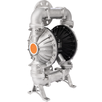Pompe pneumatique à double diaphragme de 3 pouces, 568 Lpm, à commande pneumatique, pour solutions d'électrodéposition