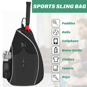 <span class=keywords><strong>Borsa</strong></span> sportiva a tracolla per racchetta da Tennis da spiaggia con borsone da Tennis per uomo e donna - Product Image 5