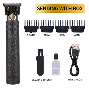 高品質ビンテージT9ヘアクリッパープロ用ヘアカット機トリマー電気クリッパー理髪師コードレスセットクリッパー - Product Image 4