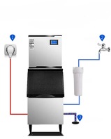 Tolcat Factory Direct Venta caliente Máquina automática para hacer hielo en cubos Pequeña 40kg a grande Máquina para hacer hielo en cubos de 1 tonelada para Bar en casa