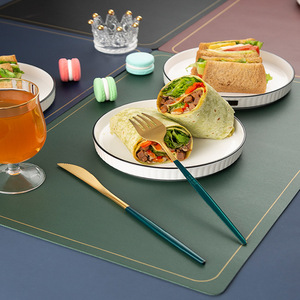 Juego de Manteles Individuales de Estilo Nórdico, Aislantes, Ecológicos, Clásicos, de Bambú, Resistentes al Agua, para Restaurantes - Product Image 4