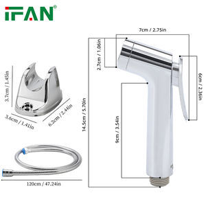 Ensemble de <span class=keywords><strong>douchette</strong></span> pour bidet IFAN, installation facile, ensemble de douche pour bidet portable, <span class=keywords><strong>kit</strong></span> d'<span class=keywords><strong>hygiène</strong></span> pour toilettes mural en plastique - Product Image 6