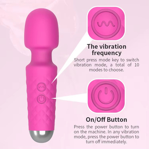 USB 충전식 핸드 미니 마사지기 방수 진동기 바디 릴렉스 진동 마사지기 여성용 성인용품 - Product Image 5