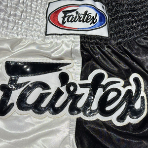 กางเกงมวยไทย คิกบ็อกซิ่ง ฟิตเนส สำหรับผู้ชาย ผู้หญิง เด็ก กางเกงชกมวย ปักลาย ไทยแลนด์ สำหรับออกกำลังกายในยิม สีดำ กางเกง MMA ยูยิตสู - Product Image 4