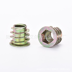 Inserto roscado de aleación de zinc Aerli M10, conector hexagonal interno y externo, accesorio de ferretería para muebles - Product Image 3