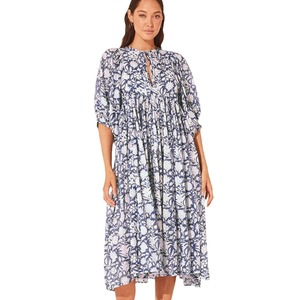 1016 viscose bouffée filles portent des robes longues femmes maxi décontracté dames vêtements floraux robe viscose été paisley week-end vacances - Product Image 4