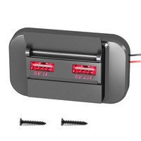 Nouvelle conception de prise ABS avec prise double port 5V/3.1A, chargeur USB pour marine, camping-car, yacht