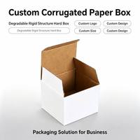 Matériau en papier ondulé, structure rigide dégradable, boîte en carton rigide