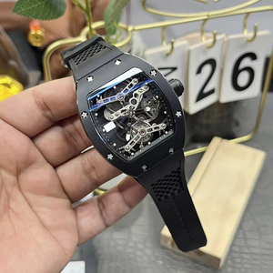 2026 Bestselling Model 027 Black Ceramic Tonneau Men's Tourbillon Sports Mechanical <b>Watch</b>, Sapphire Crystal Mirror, High-Quality - Product Image 5