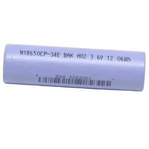 Bak N18650CP-34E 3C xả hình trụ <span class=keywords><strong>Lithium</strong></span> <span class=keywords><strong>Ion</strong></span> pin 3.6V 3350mAh Li-<span class=keywords><strong>ion</strong></span> tế bào hiệu suất cao 3350mAh pin - Product Image 1