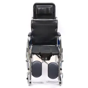 Хорошая цена под наклоном для инвалидов для дивана Recliner наклона Складная Широкий ручной спинка ДЦП полулежа кресло-коляска, способный преодолевать Броды для взрослых