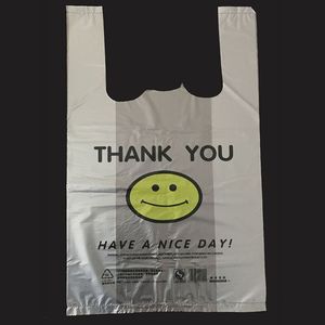Bolsa de Plástico de Alta Calidad Biodegradable con Impresión Personalizada para Compras en Supermercados, Bolsa de Plástico HDPE para Camisetas, Bolsa de Agradecimiento - Product Image 2