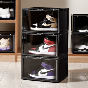 Scatola Porta <span class=keywords><strong>Scarpe</strong></span> Trasparente con Apertura Frontale, Contenitore in Acrilico Magnetico Impilabile per Sneaker, Personalizzabile - Product Image 2
