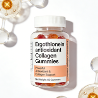 Bonbons gélifiés au collagène antioxydant ergothionéine pour raffermir la peau, sans sucre, en bouteille