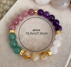 Bracciale con perline a tripla protezione in pietra naturale per uomo e donna, coraggio, calma, fatto a mano, portafortuna, gioielli Feng Shui, regalo - Product Image 6