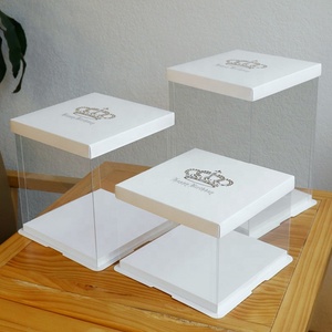 Sunshine Wholesale Transparent Clear Cake <b>Box</b> Customized Cake Packaging <b>Box</b> - Product Image 2