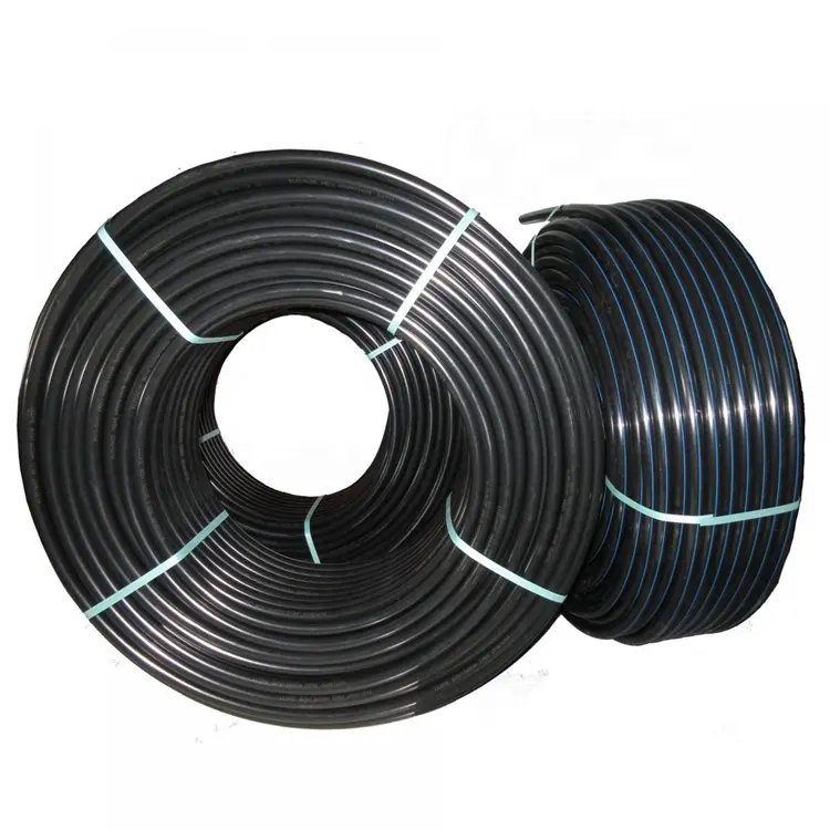 Small diameter PN16 alkathene blue color PP hdpe rolled pipe 16mm 32mm 4 inch 6 inch coil rubber hose PE irrigation tube