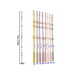 Vente en gros de chaîne de sucette réglable durable en silicone souple anti-perte pour bébé - Product Image 2