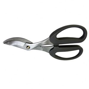 Tijeras de podar de derivación de 6-1/2 pulgadas con mango de plástico SK5 Cuchillas de acero de alto carbono Agarre antideslizante cromado Plata y negro - Product Image 1