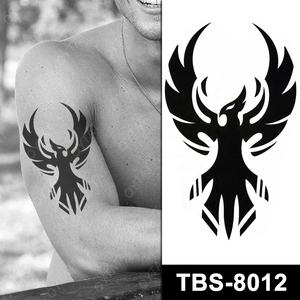 สติ๊กเกอร์<span class=keywords><strong>ลาย</strong></span><span class=keywords><strong>สัก</strong></span>ชั่วคราวแบบชนเผ่า สีดำ กันน้ำ สำหรับผู้ชาย ขายส่งจำนวนมาก - Product Image 3