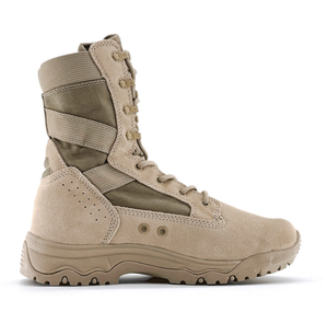 Botas Tácticas DFF02 con Parte Superior de Lona y Cuero Vacuno Genuino, Zapatos de Entrenamiento para Hombre, Caña Alta - Product Image 4