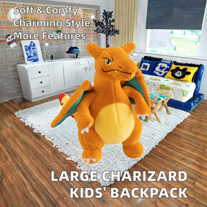 <span class=keywords><strong>Sac</strong></span> <span class=keywords><strong>à</strong></span> <span class=keywords><strong>dos</strong></span> personnalisé Haiyoung Pokemoned de grande taille, Charizard, mignon, dessin animé, polyester, unisexe, <span class=keywords><strong>sac</strong></span> de maternelle, rembourrage en coton PP - Product Image 2