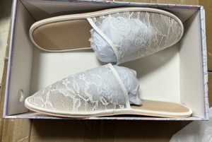 شبشب نسائي جديد من الكتان للفنادق بأربعة مواسم شبشب قطني وكتان مانع للإنزلاق ونعل سميك وكتم الصوت - Product Image 5