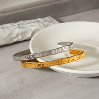   Bracelet jonc minimaliste en acier inoxydable plaqué or 18 carats pour unisexe, motif géométrique avancé, cadeau tendance