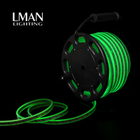 Bande lumineuse LED AC220V IP65 étanche 2835 10W/M, éclairage de travail sécurisé pour les chantiers de construction et l'exploitation minière - Emballage portable en tambour 12mm