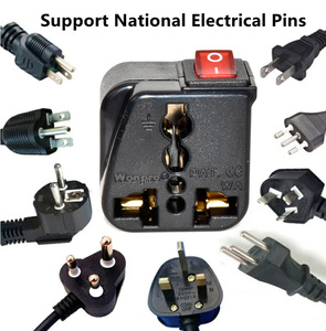 Universal American <strong>US</strong> European UK EU AU Travel Electrical Plug <strong>Adapter</strong> 10A/13A 250V <strong>Power</strong> Socket With On/Off Switch - Product Image 1