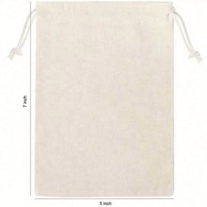 ถุงผ้าฝ้ายออร์แกนิคแบบมีเชือกผูก สำหรับใส่เครื่องประดับ ลดราคาพิเศษ พร้อมพิมพ์โลโก้ตามสั่ง - Product Image 4