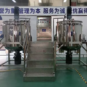Maquinaria Yuxiang, mezclador homogeneizador de lavado líquido, línea de producción de gel cosmético químico, máquina para hacer detergente líquido